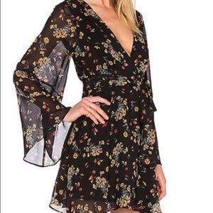 Black floral dress